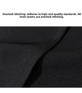Vue macro détaillée de la finition couture anglaise professionnelle sur pyjama noir