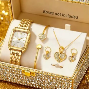 Women Quartz Watch Floating Rhinestone Moving Balls Round Dial Rose Gold Case Faux Leather Strap Casual Fashion Elegant