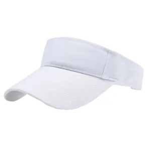 Elegant white cotton sun visor hat for women featuring a retro French style design