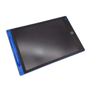 Μπλε πίνακας γραφής LCD για παιδιά με γραφίδα και ηλεκτρονική οθόνη 12 ιντσών σε λευκό