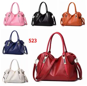 Large capacity pebbled leather tote bags for women available in six stylish colors