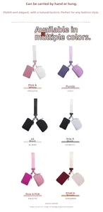 Portable 2-in-1 wristlet card pouch and mini coin purse in multiple colors