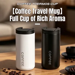 Tasse À Café De Voyage Moderne En Acier Inoxydable Isolée Sous Vide Portable Étanche Gobelet Thermique Avec Couvercle