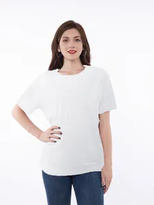 Detail view of a white short sleeve chemo shirt with port access and chest pocket detail