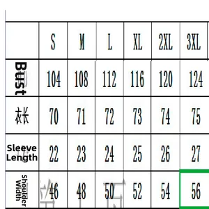 Detailed size chart for men's short-sleeve polo shirt with measurements for S-3XL