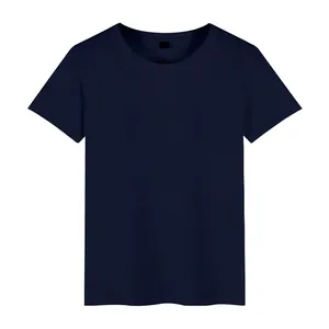 Men's Basic Solid Color Short Sleeve T-Shirt Crew Neck Polyester Cotton Blend Casual Plain Tee Top For Teenagers Adults