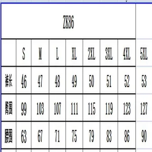Comprehensive size chart for casual shorts listing waist hip and length values