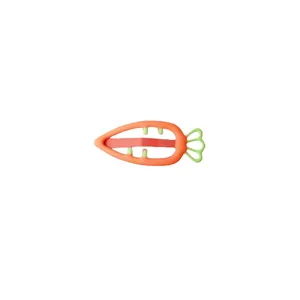 Cute candy-colored carrot hair clip for girls, sweet dopamine style BB clip accessory.