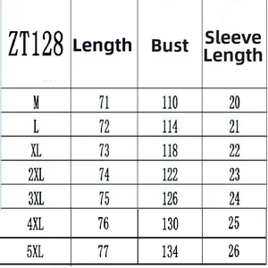 Guide des tailles détaillé pour chemise à manches courtes en coton et lin pour homme moderne