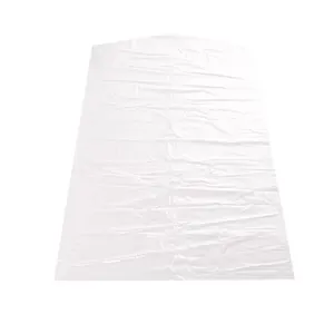 Transparent plastic garment dust cover bag for hanging suits and coats storage use