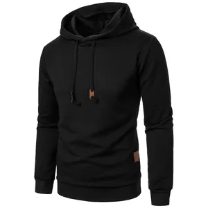 Close-up showing the intricate black diamond jacquard texture on this men's hoodie