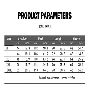 Size guide for men's slim fit hooded sweatshirt showing measurements in cm and inches.