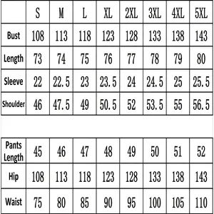 Detailed measurement guide for men's Hawaiian floral print casual shirt and shorts set