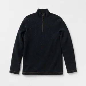 Detailed size chart for men's stand collar jacquard sweatshirt with CM measurements