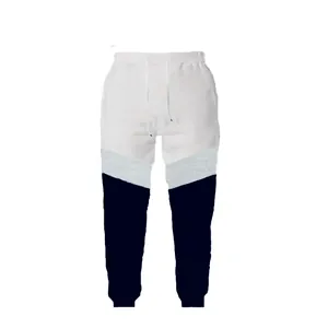 Men's stylish casual color-block sweatpants with drawstring waist and elastic cuffs