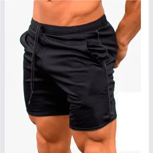 Premium mens black athletic gym shorts perfect for bodybuilding and fitness training