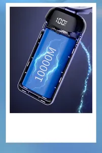 Internal component view of a portable handheld fan with 10000mAh battery and Type-C port
