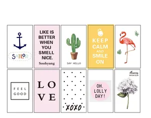 Selection of diverse inspirational cards featuring colorful illustrations and quotes