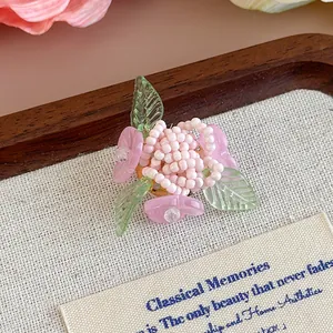 Elegante charm per scarpe a fiore con perline rosa fatto a mano per decorare zoccoli