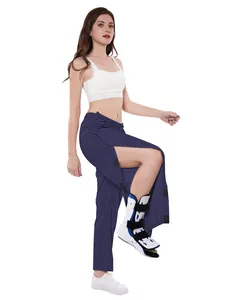 Pantalon de soin bleu marine avec boutons latéraux détachables pour la récupération