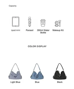 Détails de la capacité et des couleurs disponibles du sac cabas vintage