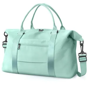 Sac de voyage grande capacité vert menthe pour le sport, la piscine et le week-end