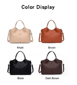Color options for retro women's large capacity commuter handbag and shoulder bag