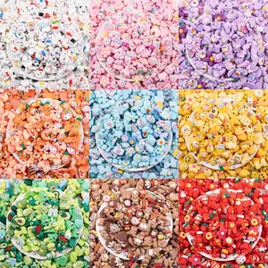 Resin DIY Accessories Cartoon Animal Flower Fruit Dessert Mix For Phone Case Hair Clips Crafting Creamy Glue Decoration