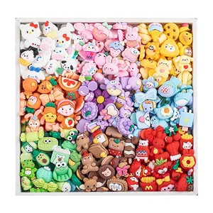 Colorful assorted cartoon resin charms for DIY phone cases and hair accessories decor