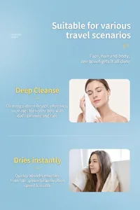 Dettaglio dell'asciugamano monouso ispessito per il viso da viaggio