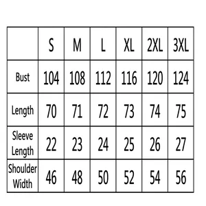 Detailed size chart for mens summer slim fit short sleeve solid color polo shirt