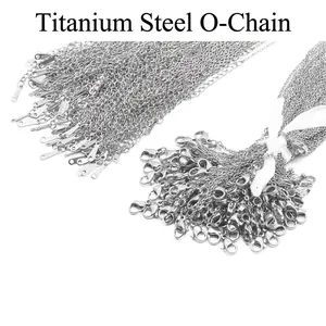 Stainless Steel Necklace Chain Gold Silver Plated Link O Chain With Lobster Clasp DIY Jewelry Making Components Accessory