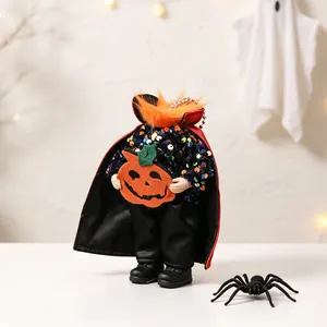Headless vampire demon pendant with pumpkin for spooky Halloween festival decor