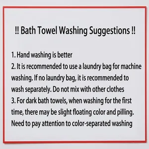 Detailed washing and care instructions for Turkish cotton beach towel with tassels