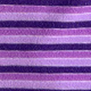 Close-up macro detail of purple striped terry cloth fabric texture for swimwear bikini