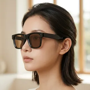Retro Square Sunglasses PC Frame AC Lens UV400 Protection Vintage Japanese Hip Hop Style For Men Women