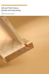 Close-up detail of the solid wood jewelry display stand base featuring a stable groove design