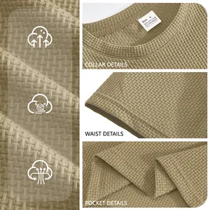Men's breathable quick-dry seersucker short-sleeve t-shirt with premium textured details