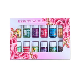 12-piece 3ml water-soluble essential oil gift set for aromatherapy