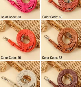 Replacement adjustable PU leather shoulder straps for bags in various colors.