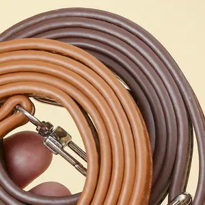Adjustable PU leather shoulder straps in brown and chocolate colors for bag replacement.
