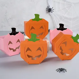 Hollow pumpkin candy boxes for Halloween party treats and biscuit packaging boxes