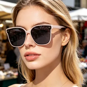 Occhiali Da Sole Quadrati Grandi Polarizzati Lente TAC UV400 Montatura PC Vintage Moda Lusso Streetwear Viaggio Esterno Donne Uomini