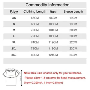 Comprehensive size guide for leopard print MAMA letter graphic tee, XS to 3XL