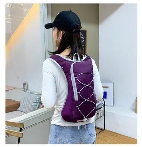 Professional purple waterproof cycling backpack for hiking travel and outdoor sports