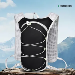 Lightweight Vest Style Running Backpack For Men Women Outdoor Sports Marathon Cycling Hiking Hydration Pack With Reflective Strips