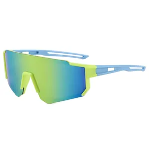 Occhiali da sole sportivi per bambini per il ciclismo con protezione UV400 e lenti colorate