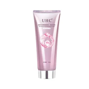 UHC shimmering hydrating body lotion in pink tube for skin brightening and moisturizing