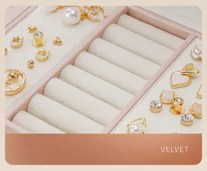 Detailed macro view of high-quality soft beige pearl velvet interior for jewelry boxes