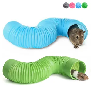 Extensible small pet tunnel for hamsters and guinea pigs in various colors